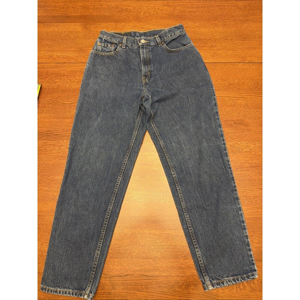 Levi's 550 Jeans Women 10 Reg S Relaxed Fit Blue Tapered Leg High Rise 100% Cott
